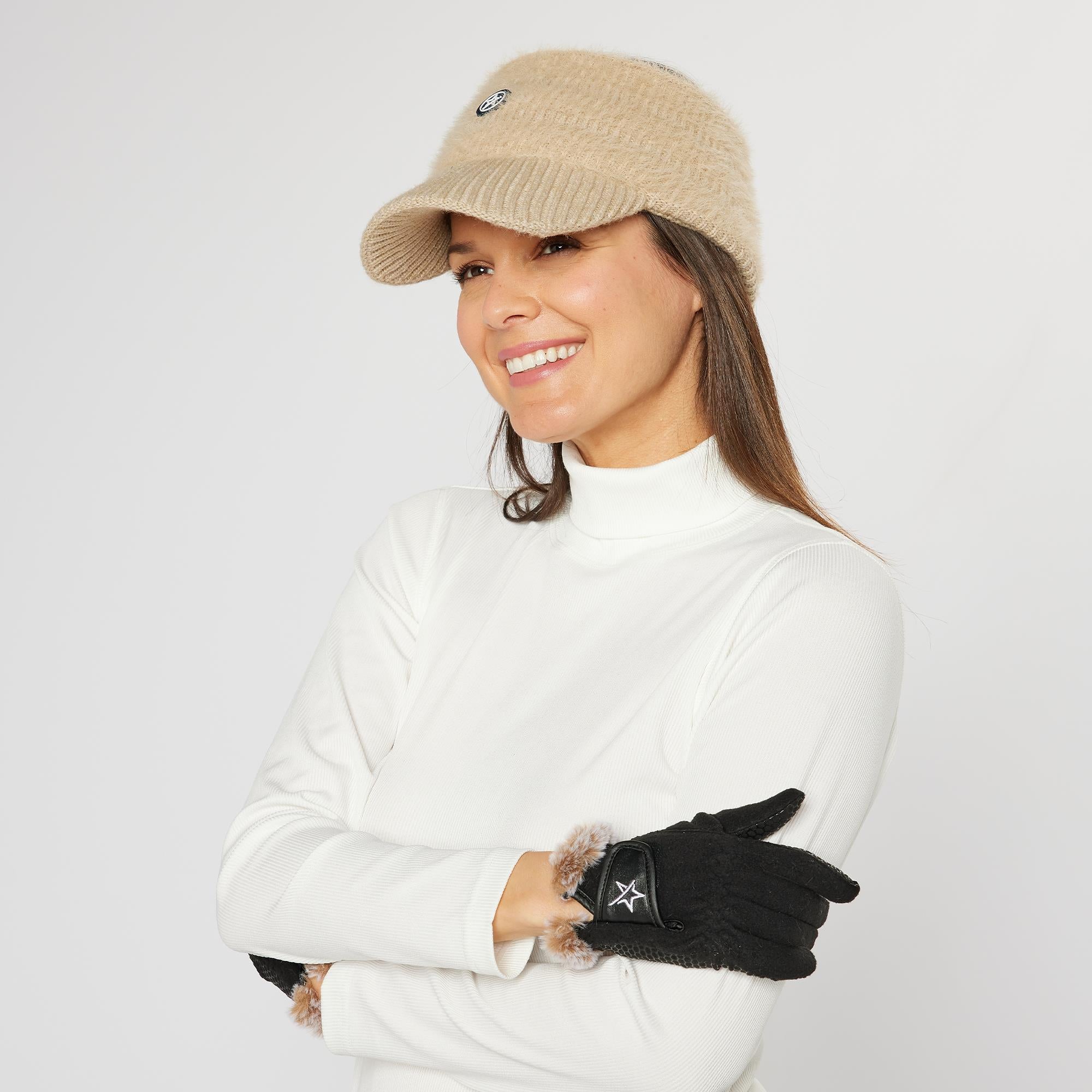 Swing Out Sister Destiny Ladies Golf Head Band Dazzling Gilded Beige